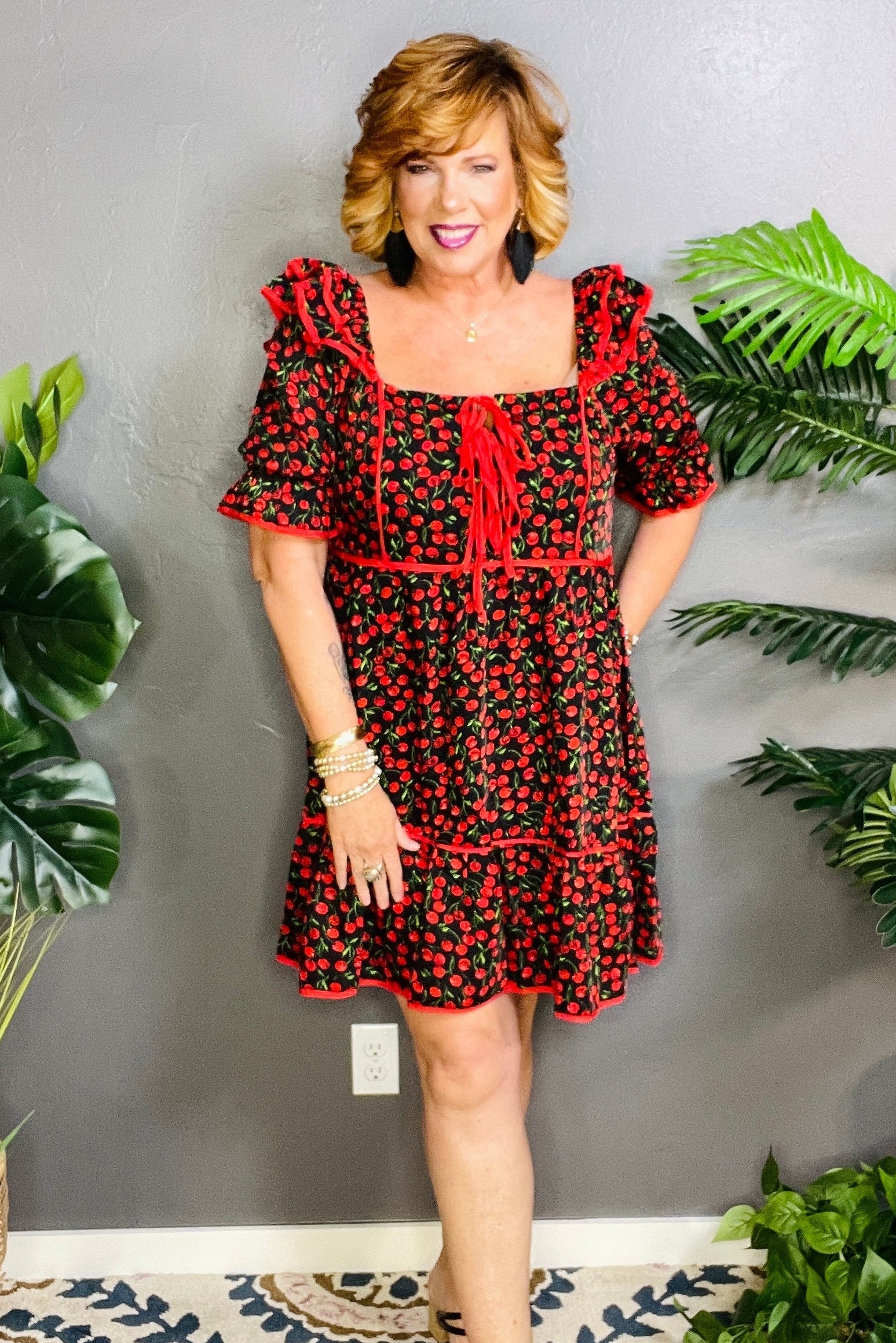 Cherry On Top Dress - DR164BK