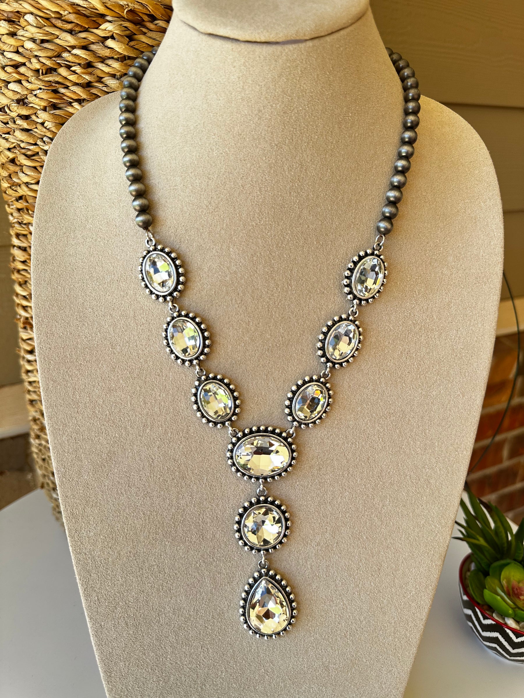 Crystal Pendant Necklace - N018CR