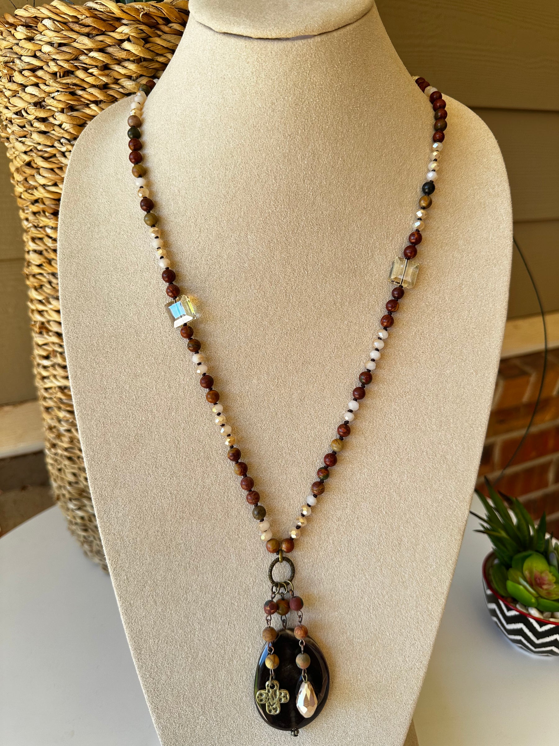 Double Strand Jasper Necklace - N011JS