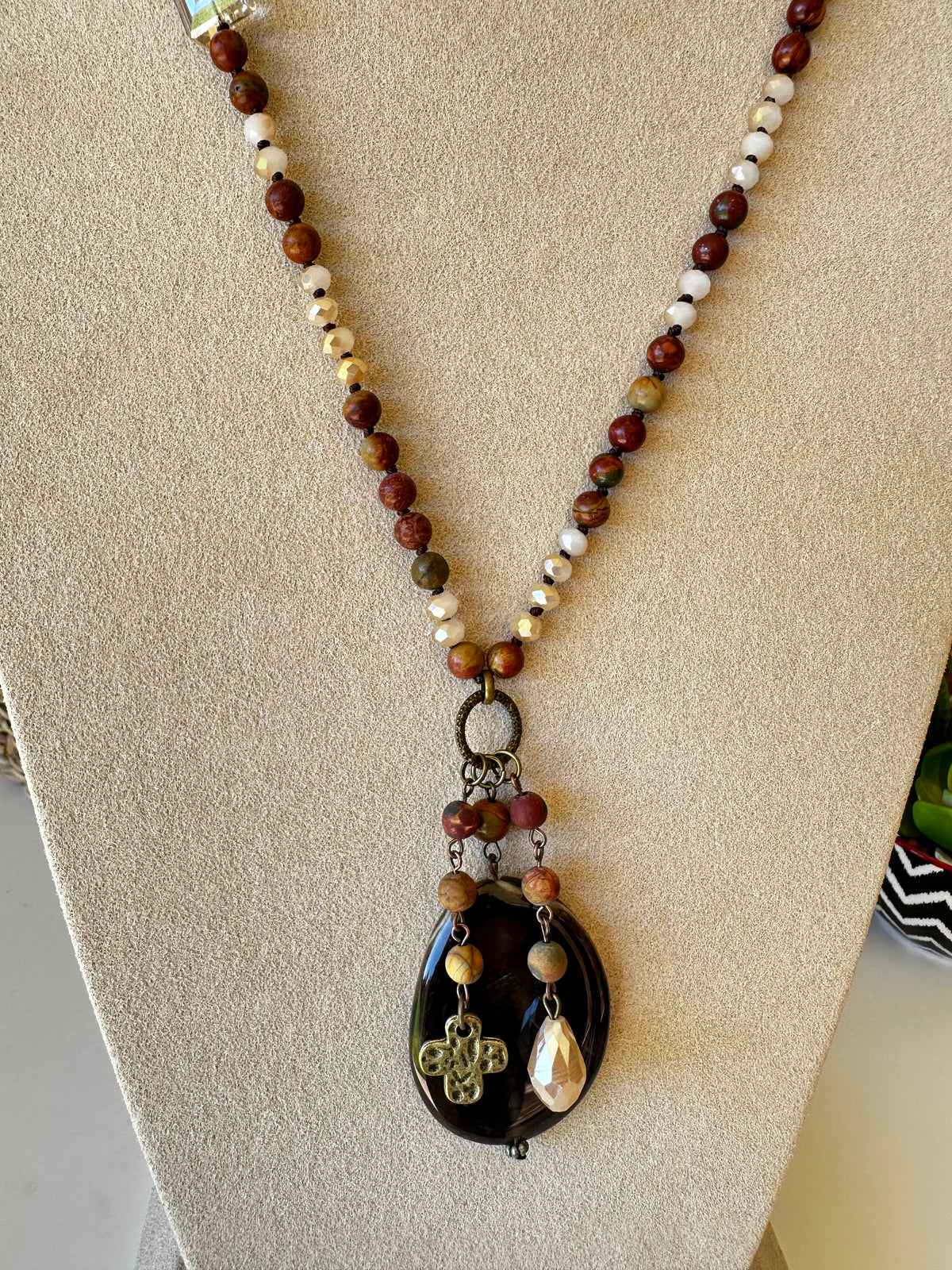 Double Strand Jasper Necklace - N011JS