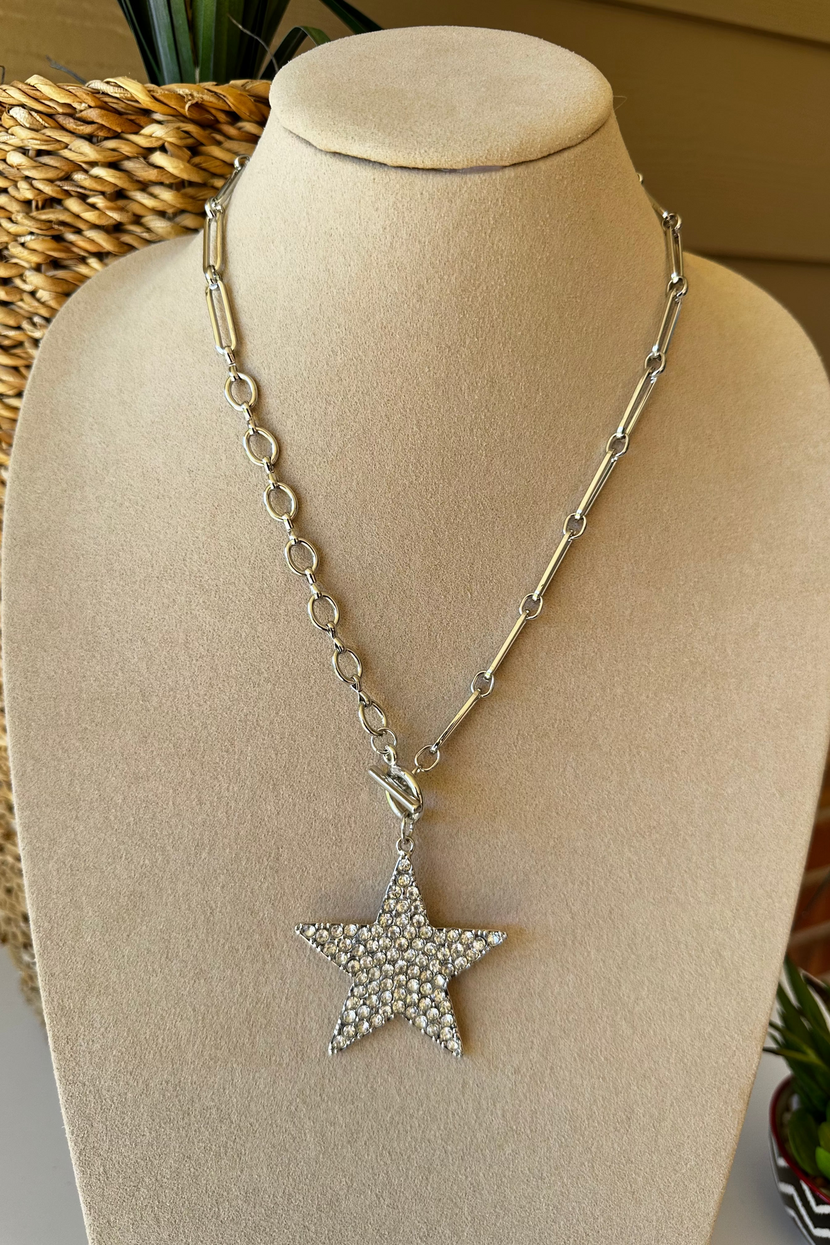 Clear Bling Star Necklace - N038CL