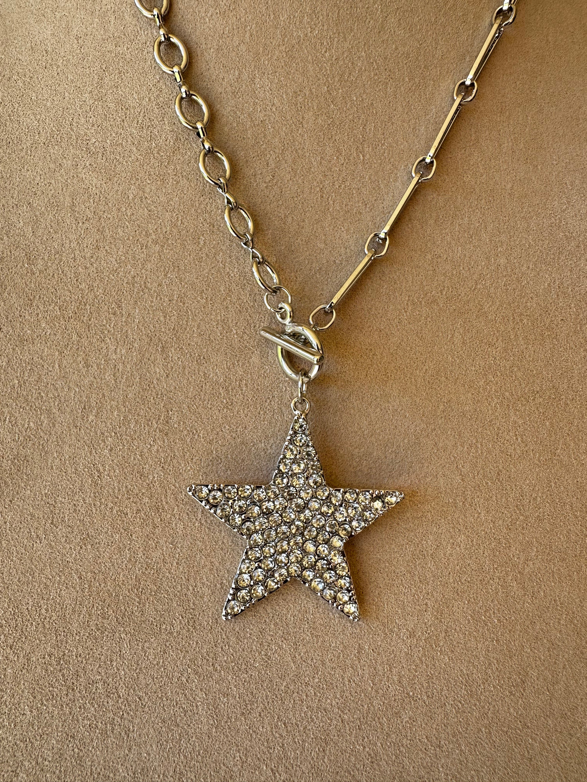 Clear Bling Star Necklace - N038CL