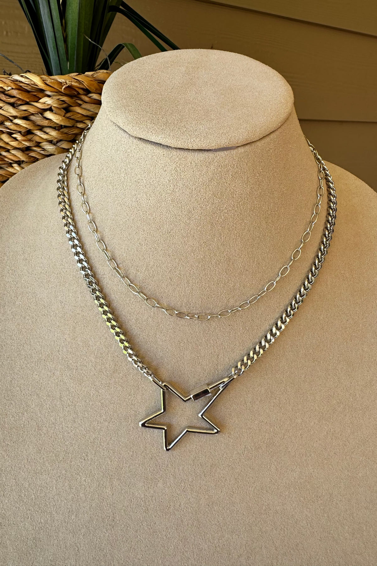 Silver Star Necklace - N050SI