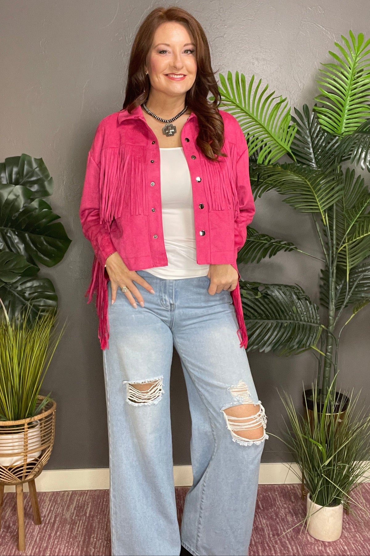 Uptown Girl Fringe Jacket - OT072MG