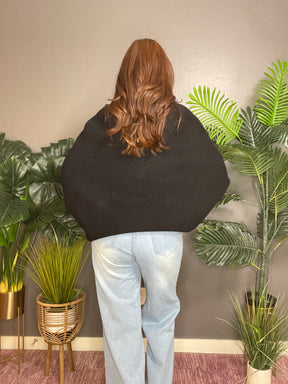 Softly Spoken Black Cardigan - OT075BK