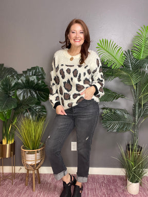 Savage Confidence Cream Sweater - S154CM