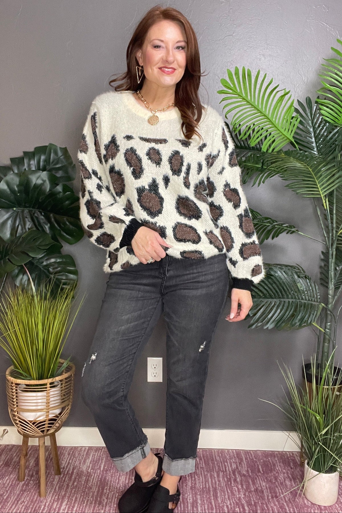 Savage Confidence Cream Sweater - S154CM