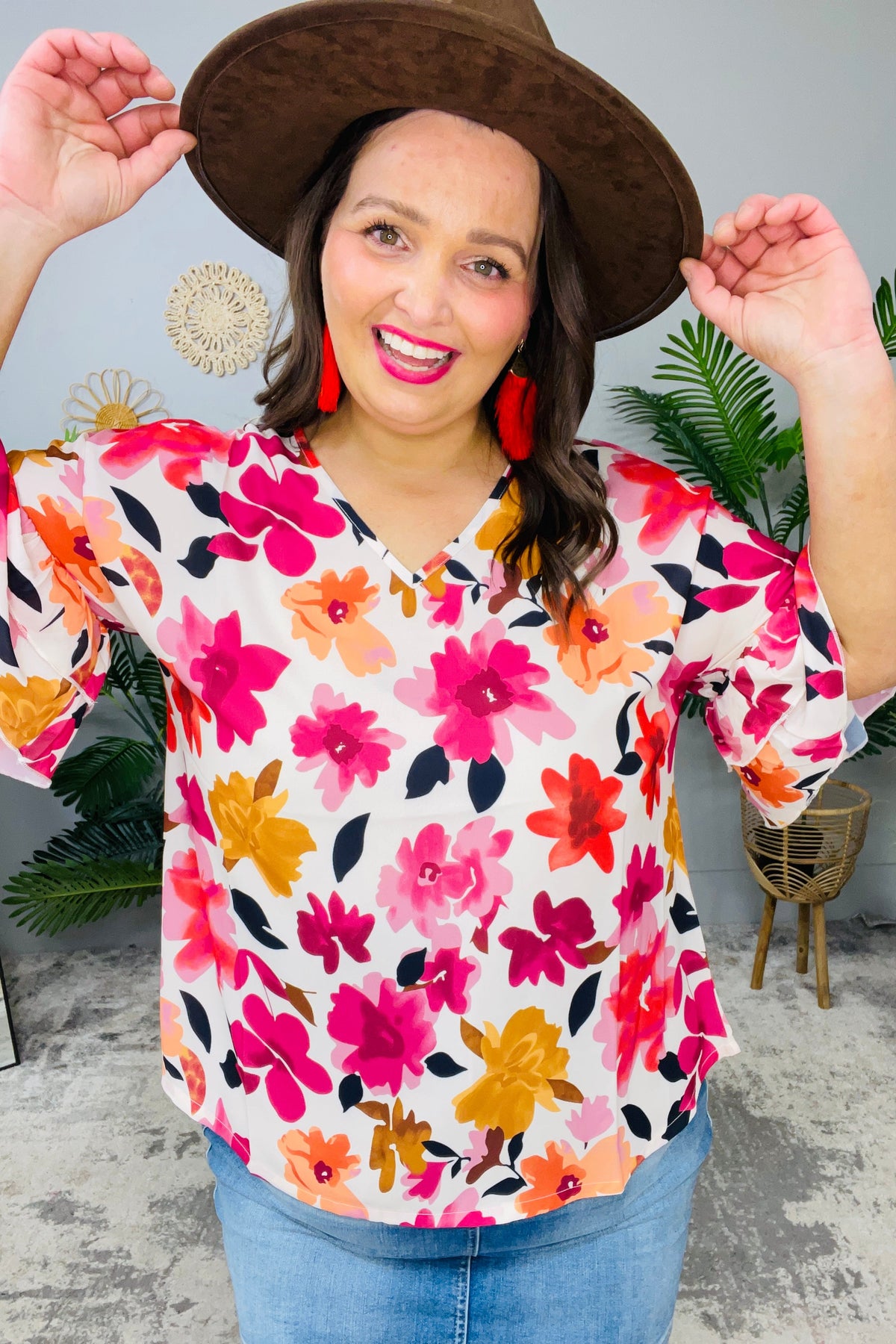 Bloom Mood Ruffle Sleeve Top T11273MU