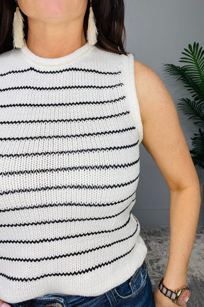 Yacht Life Striped Knit Tank