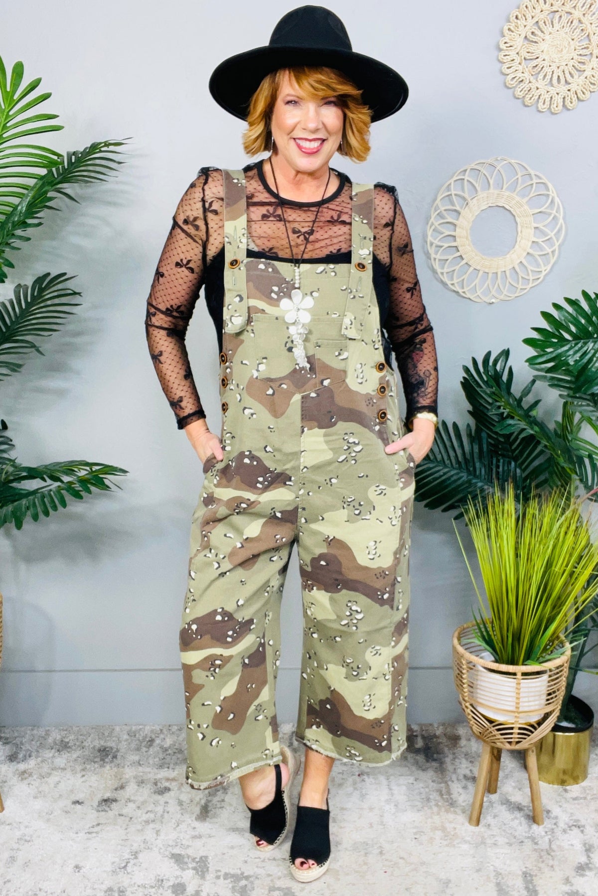 I've Got You In My Sights Olive Camouflage Overalls - RMP853OL