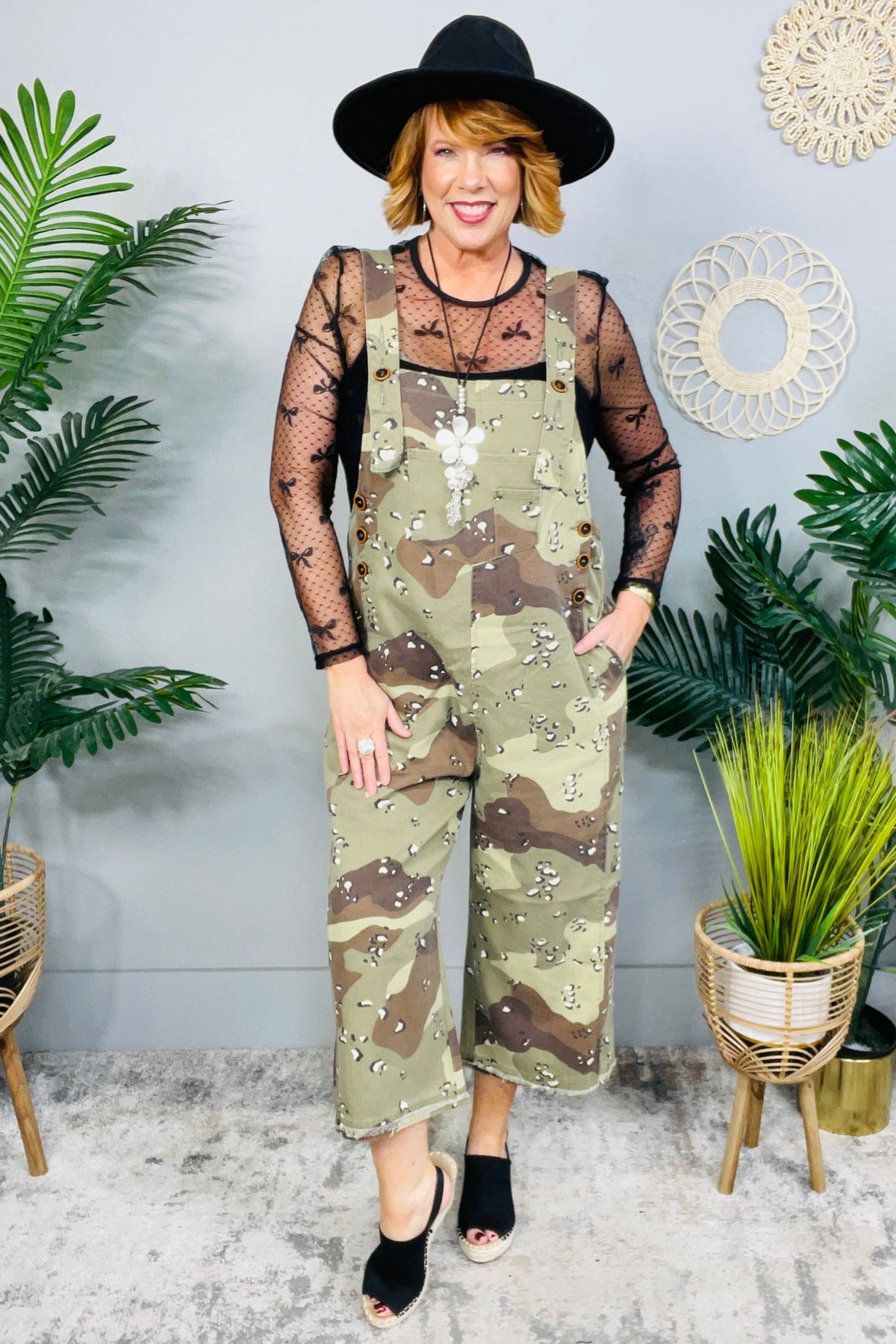 I've Got You In My Sights Olive Camouflage Overalls - RMP853OL