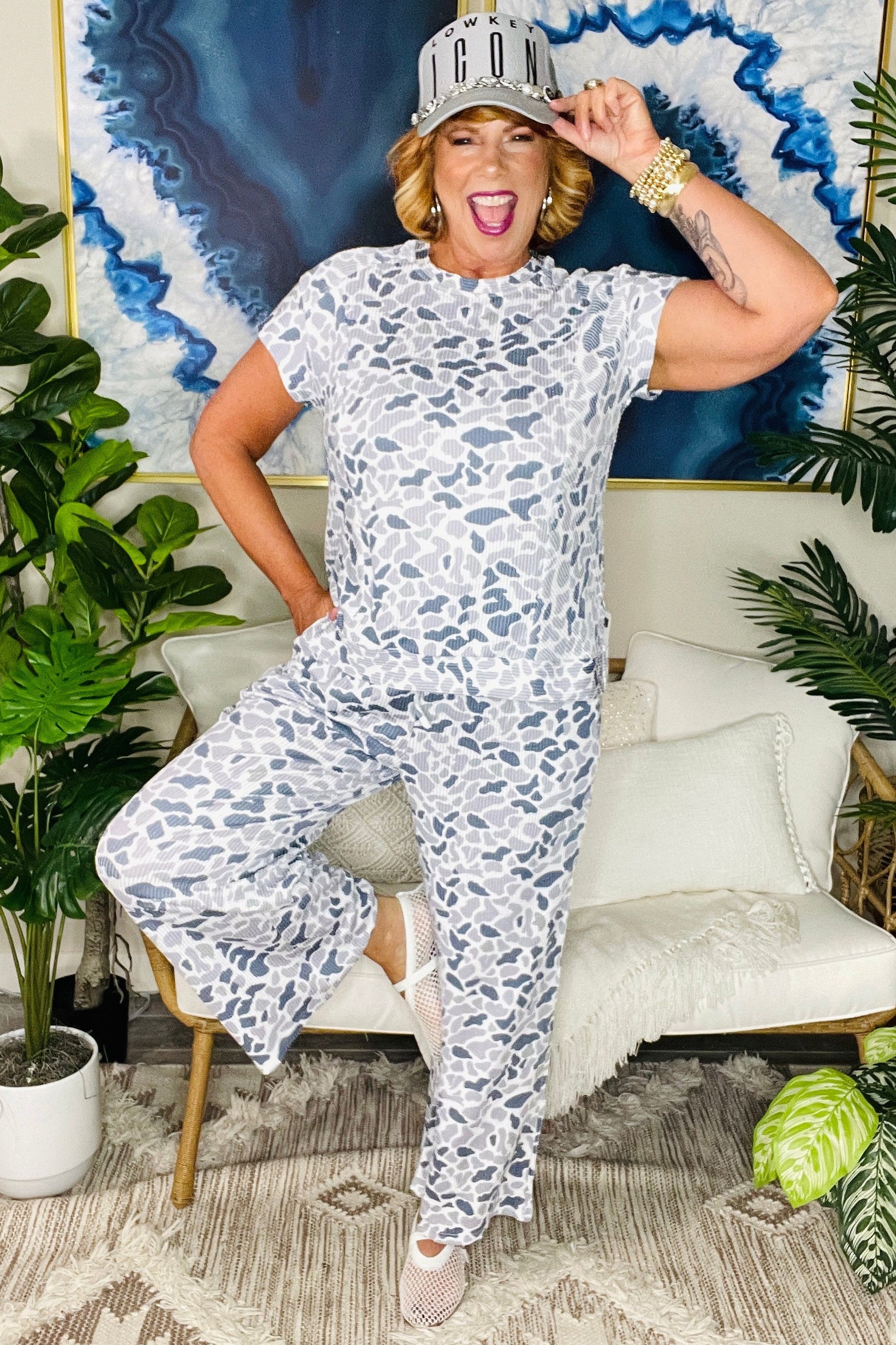 Right On Target Camo Top And Pant Set