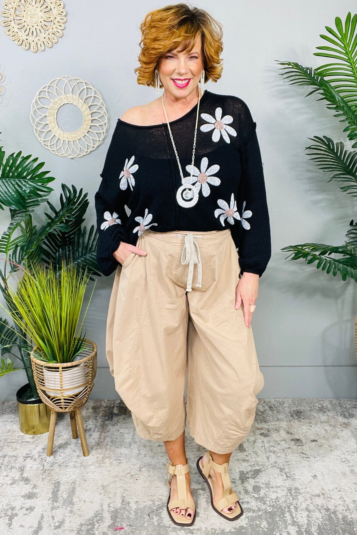 Bohemian Vibes Latte Aladdin Harem Pants - PNT1786LT
