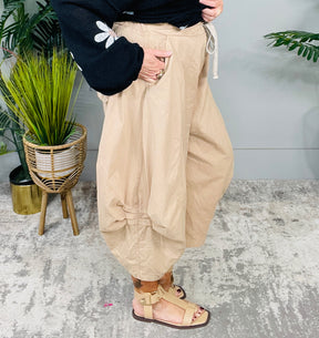 Bohemian Vibes Latte Aladdin Harem Pants - PNT1786LT