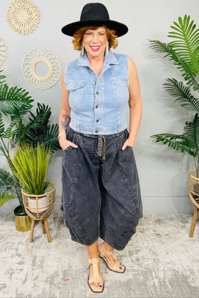 Bohemian Vibes Vintage Black Aladdin Harem Pants - PNT1785BK