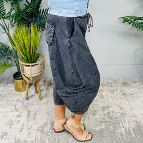 Bohemian Vibes Vintage Black Aladdin Harem Pants - PNT1785BK