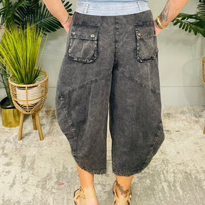 Bohemian Vibes Vintage Black Aladdin Harem Pants - PNT1785BK