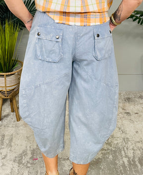 Bohemian Vibes Slate Blue Aladdin Harem Pants - PNT1787BL