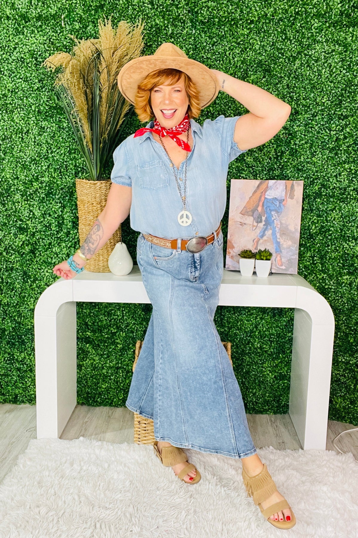 Forever Iconic Denim Maxi Skirt