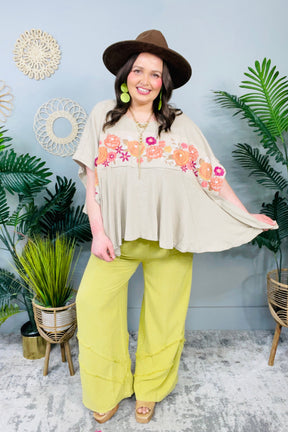 Isabel Embroidered Tunic in Mocha