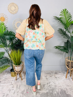 Megan High Rise Rigid Magic Wide Leg Crop Jeans