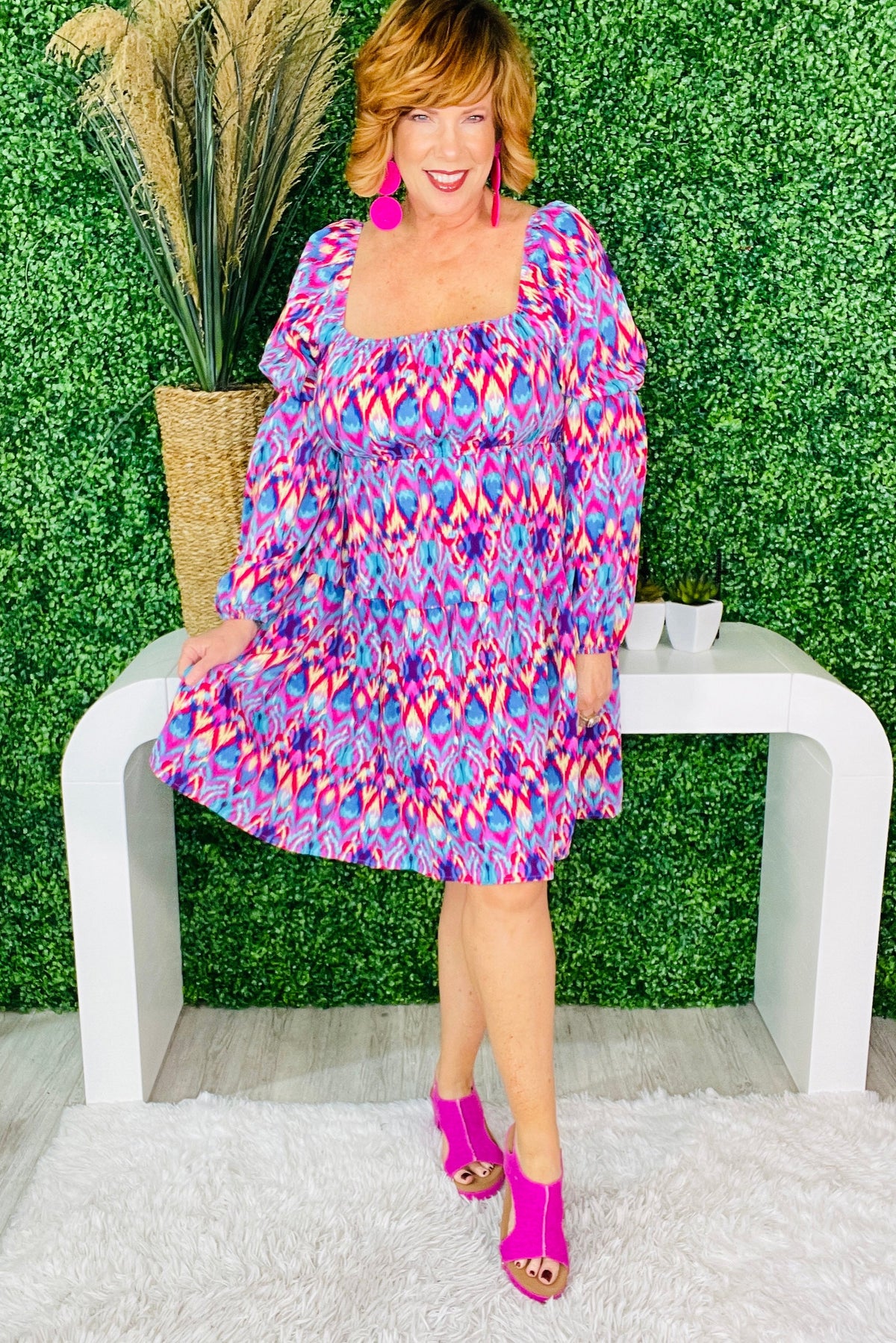 Glow Getter Printed Dress D5622MU