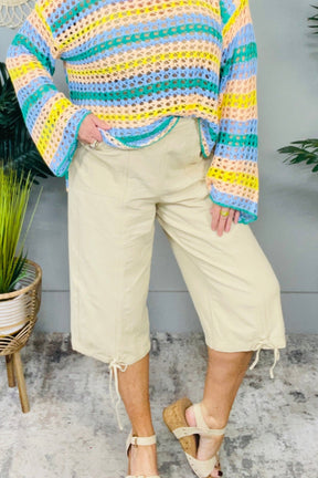 Casual Fridays Khaki Twill Capri Pants - PNT1789KH