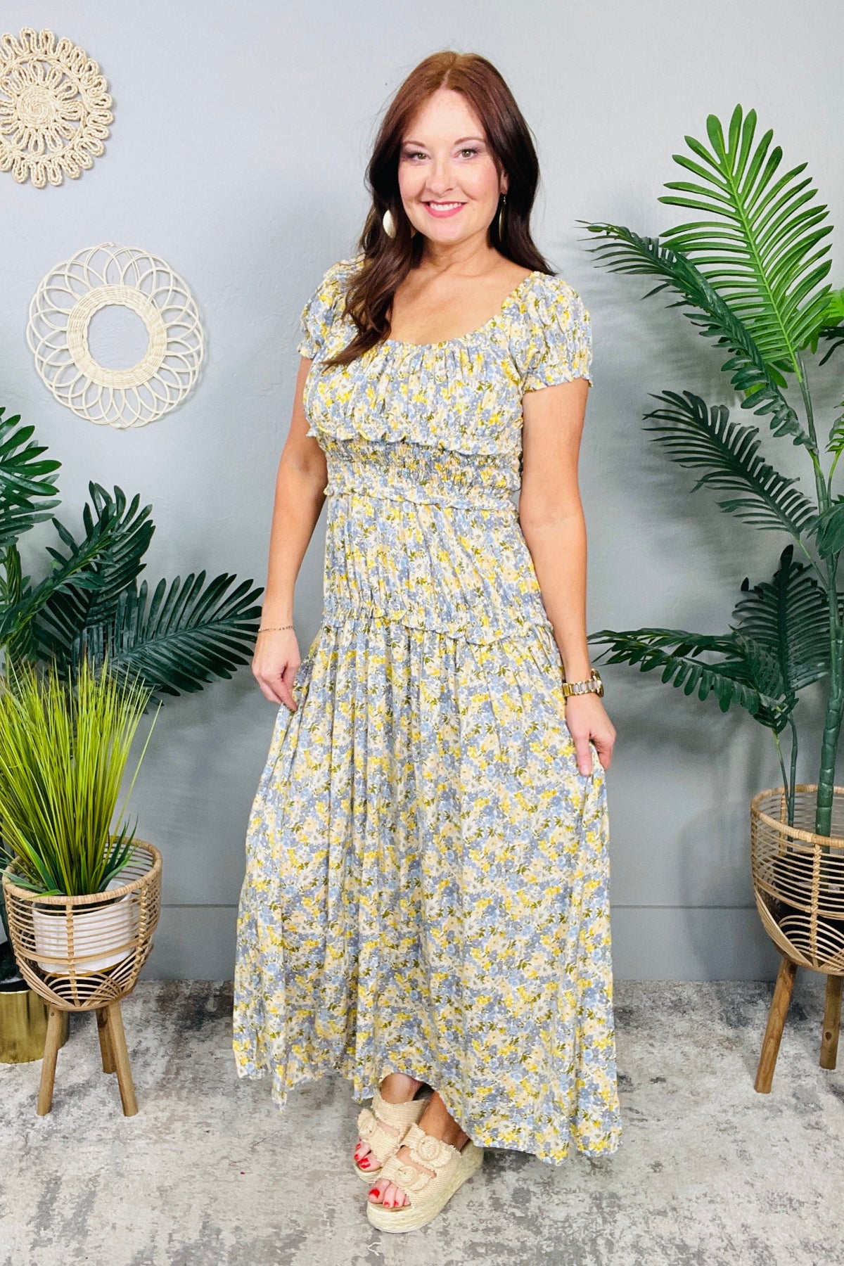 Scent Of Style Flower Print Maxi Dress
