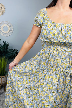 Scent Of Style Flower Print Maxi Dress D5682LB