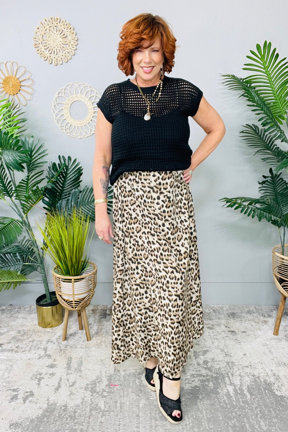 Classically Wild Midi Skirt