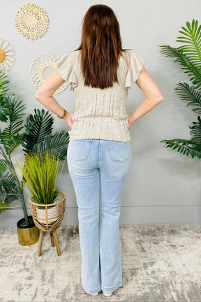 Mira Tummy Control Vintage Wash Side Slit Slim Boot Jean - K1343DN