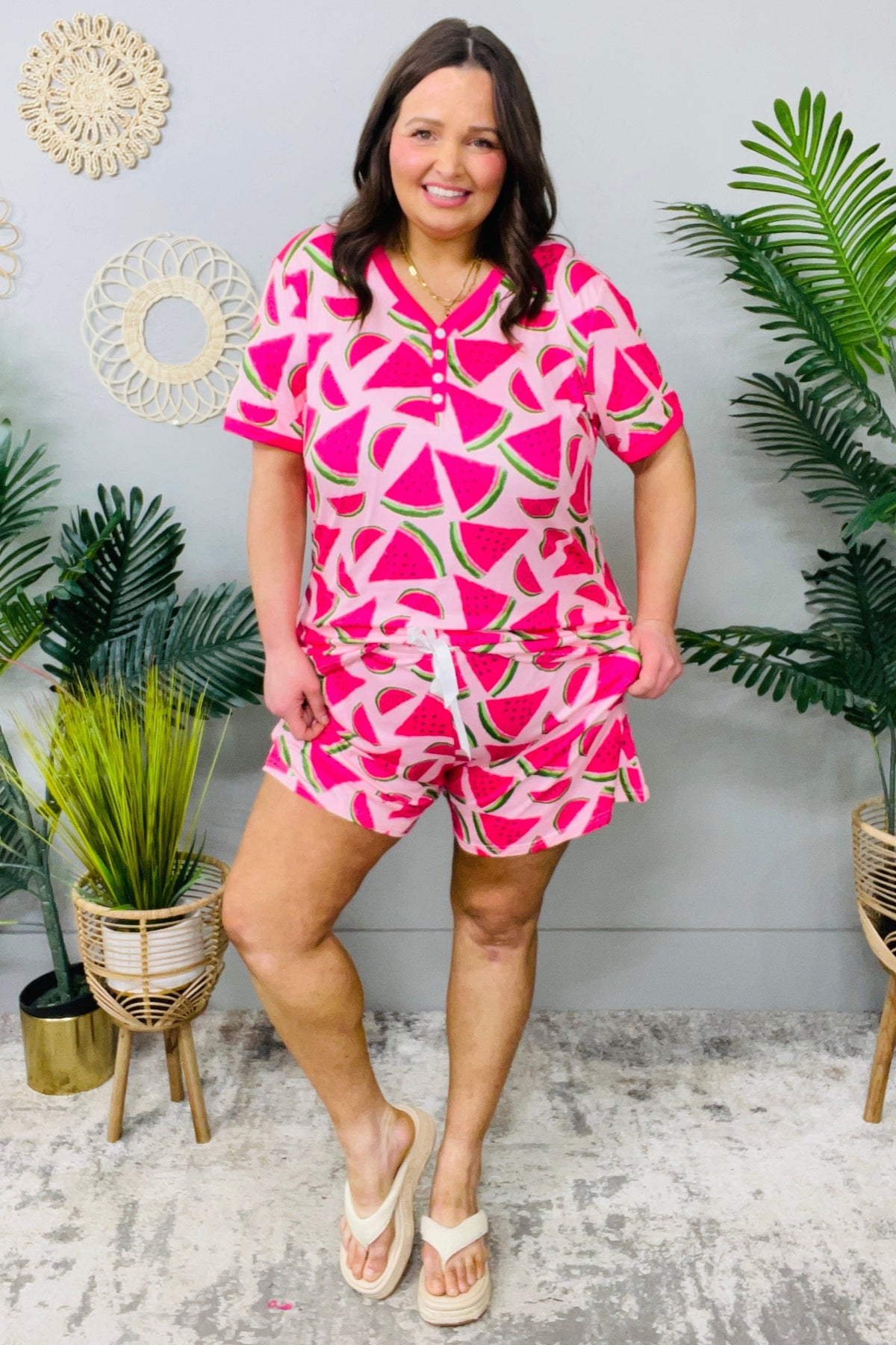 You're One In A Melon 2-Piece Pajama Set - T11062PK