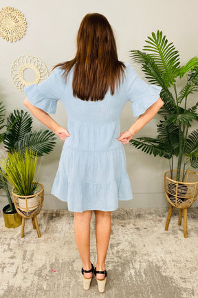 Simply Slaying Denim Mineral Washed Dress