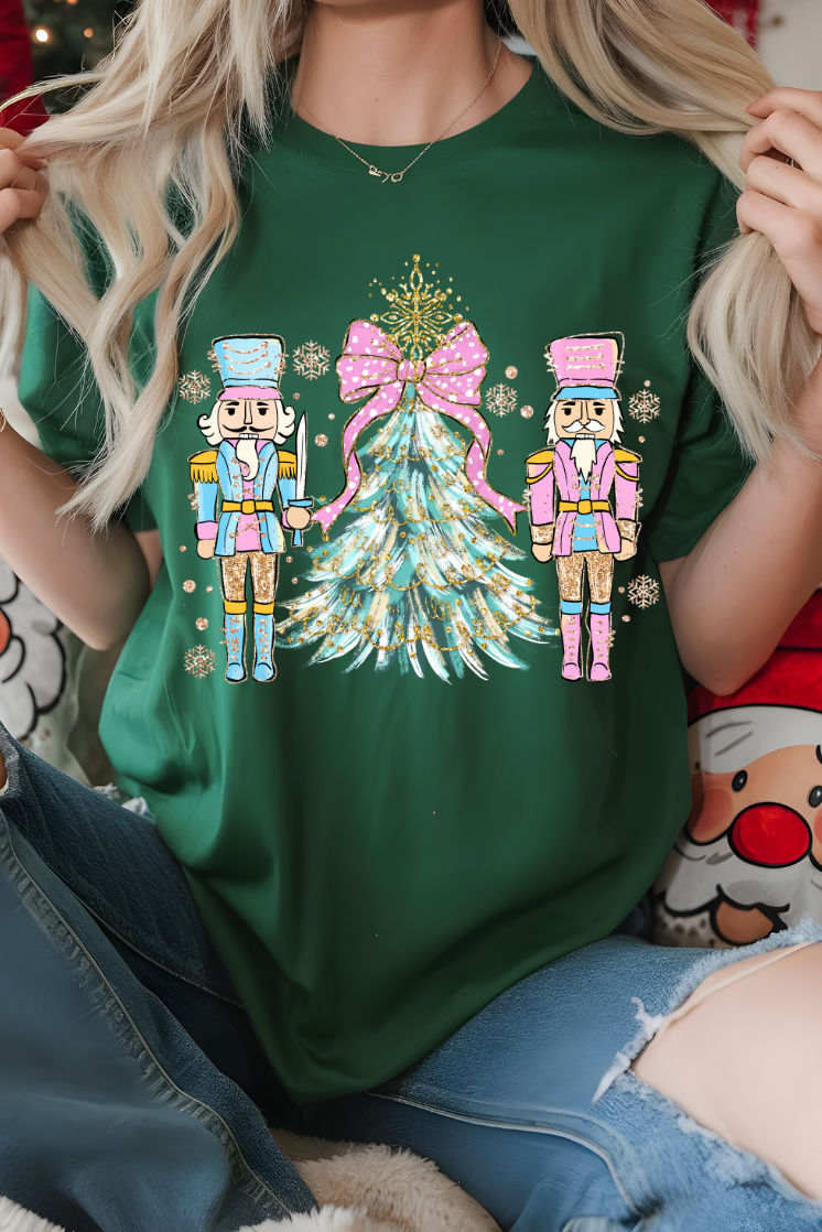 Nutcracker Wonderland in Forest Green Graphic Tee and Sweatshirt