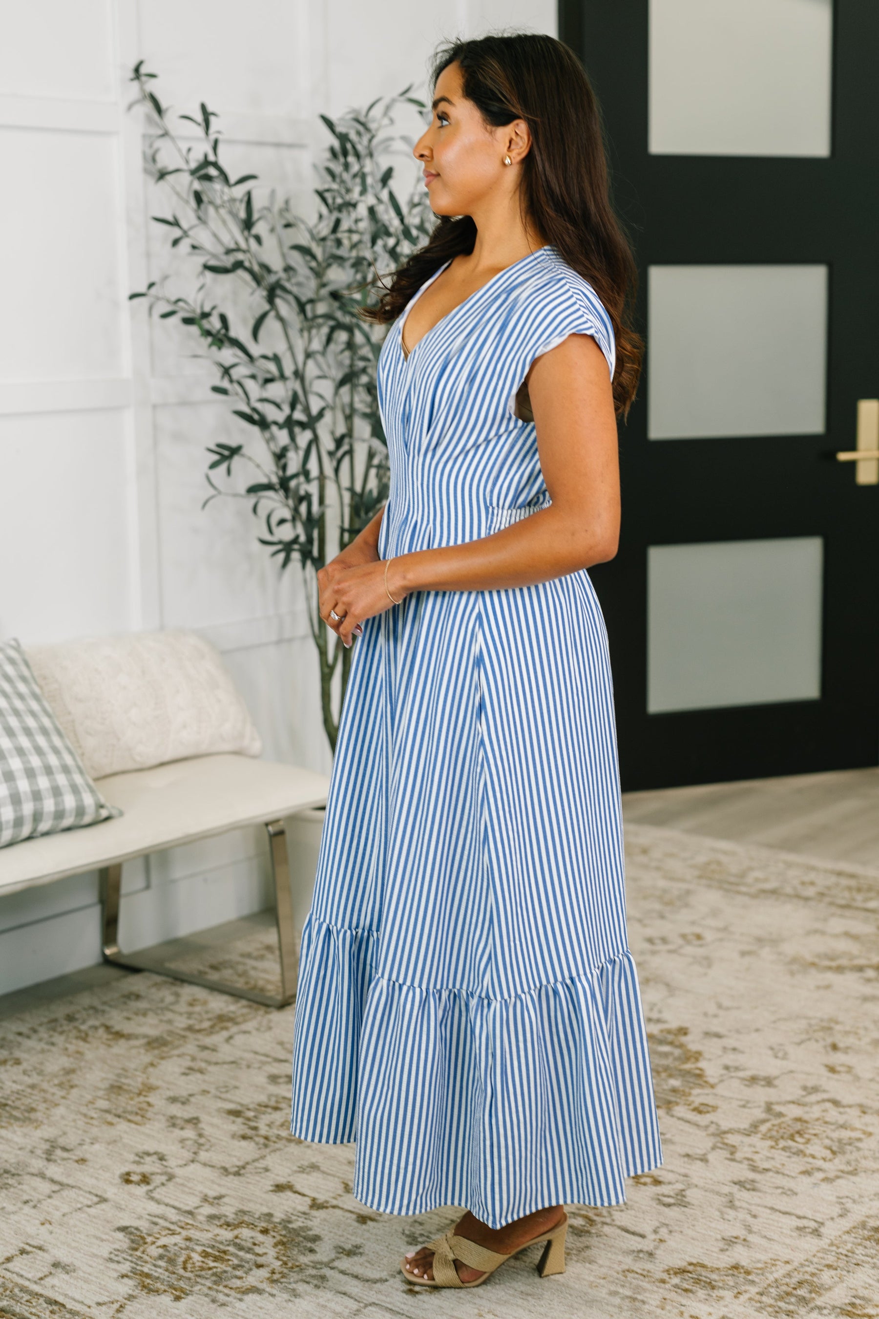 smock maxi dress Paloma Dress: Buttermilk L