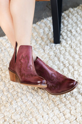 Kickin' Booties in Burgundy