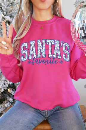Santa's Favorite Graphic Tee and Sweatshirt