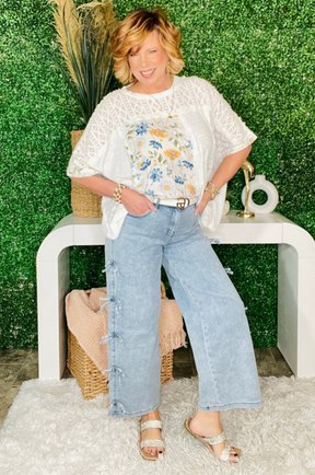 Details Are In The Bow Jeans - J027DN
