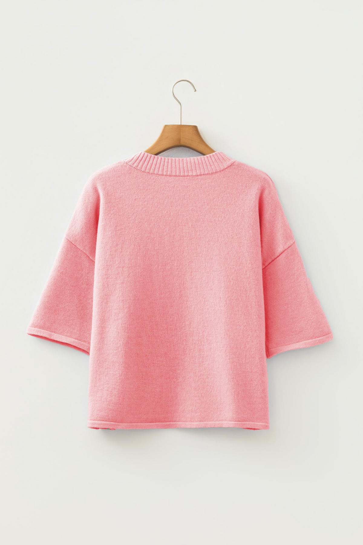 Easy To Style Peach Knit Sweater Cardigan - OT148PE