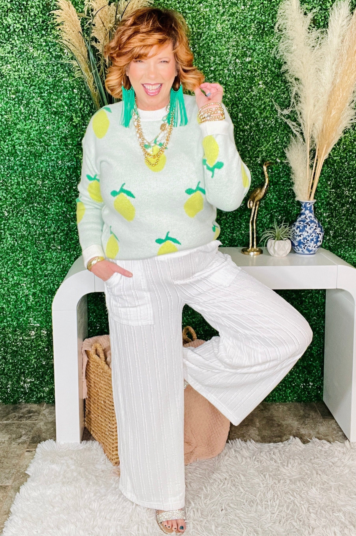 Lemon Drop Days Sweater - S496LM