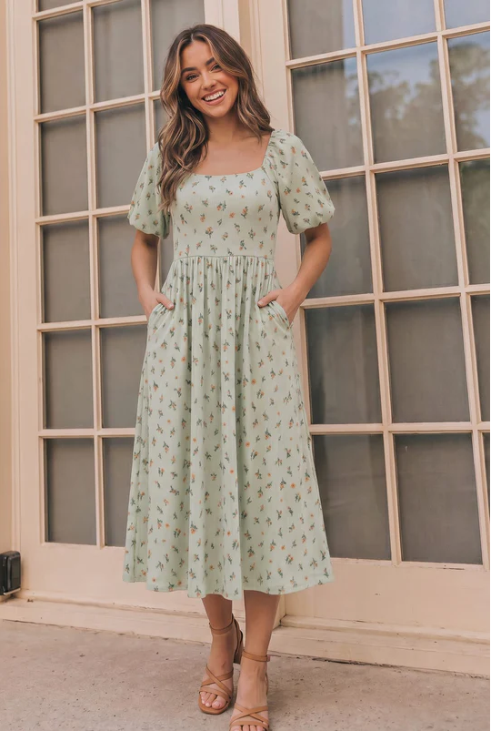 Oh My Darling Midi Dress with Pockets 3X