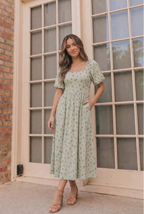Oh My Darling Midi Dress with Pockets