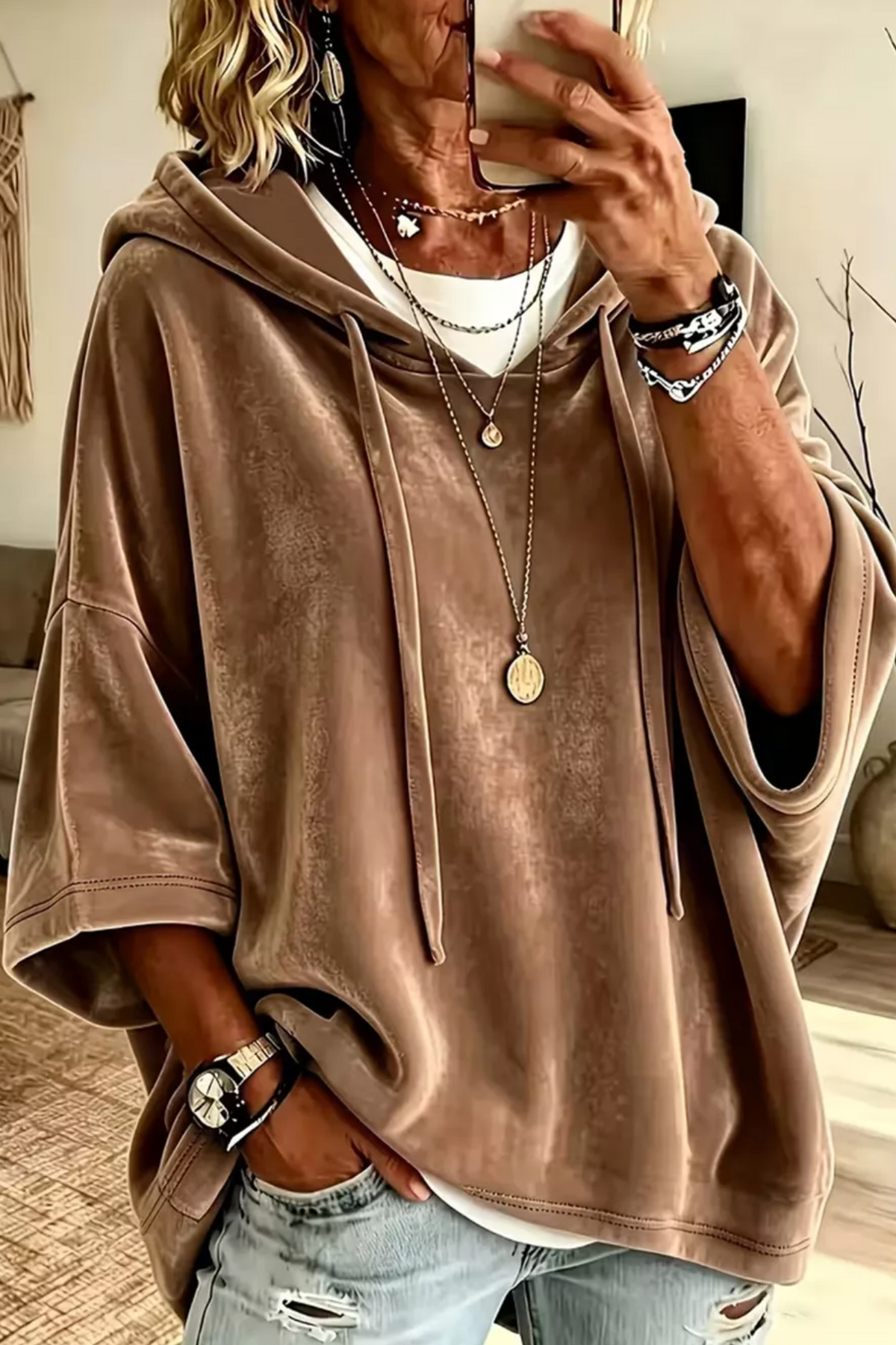Chill Factor Copper Velvet Hoodie - T084CP