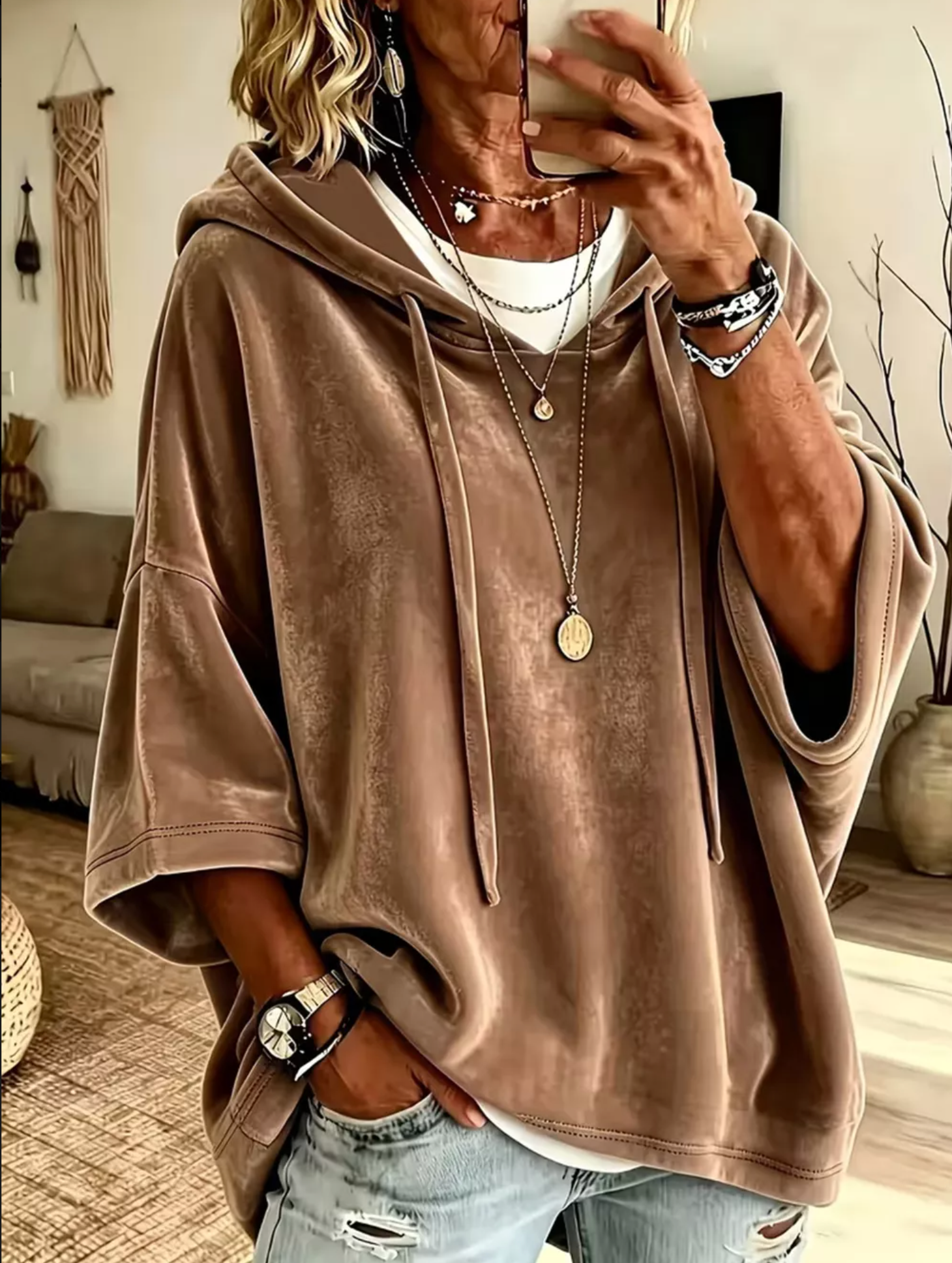 Chill Factor Copper Velvet Hoodie - T084CP