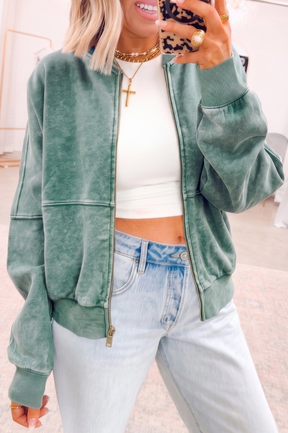 Good To Go Mineral Washed Jacket - OT219EV