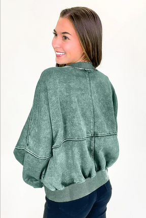 Good To Go Mineral Washed Jacket - OT219EV