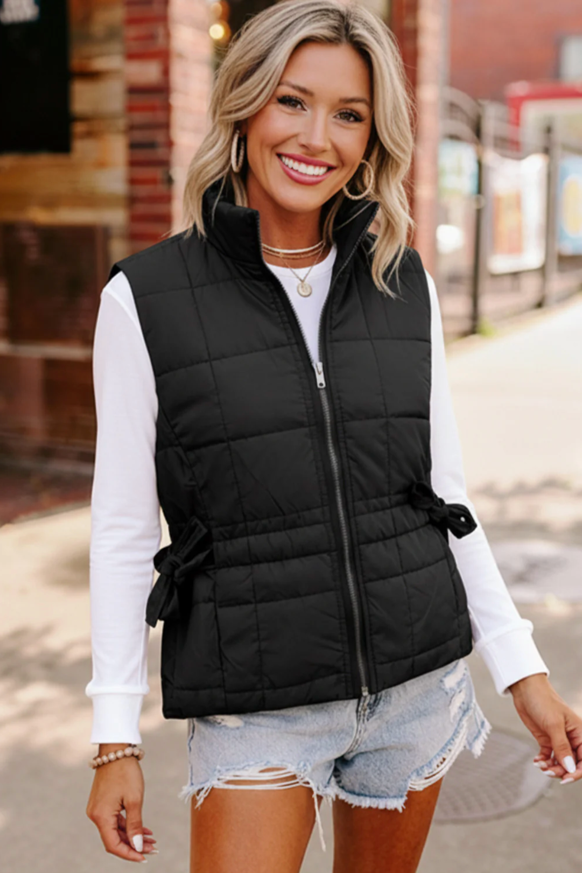 By the Campfire Cozy Black Vest
