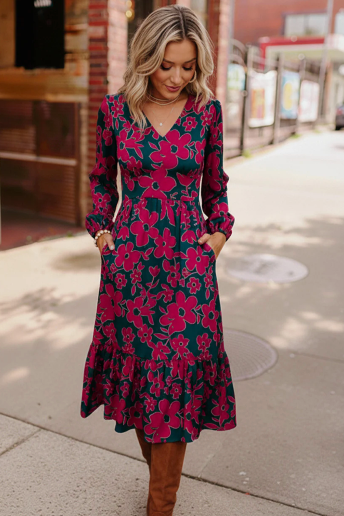 Everyone to the Dance Floor Teal Midi Dress