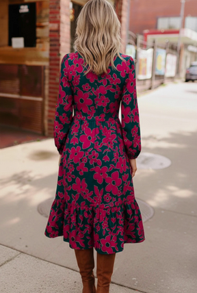 Everyone to the Dance Floor Teal Midi Dress