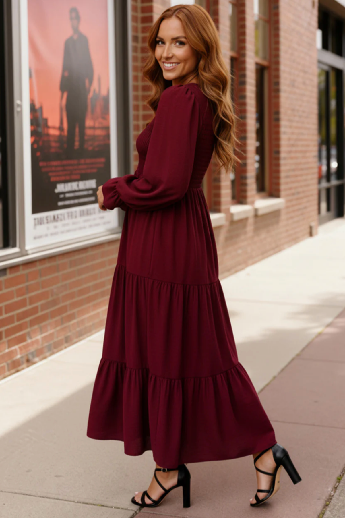 Burgundy Magic Maxi Dress